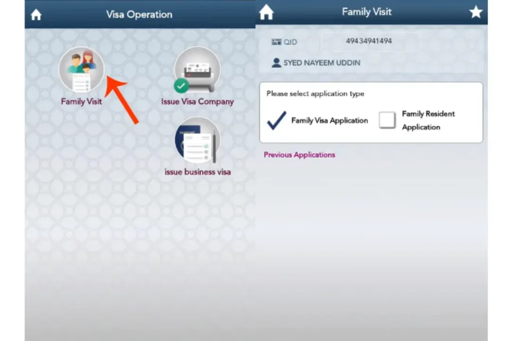 Qatar Family Visa Apply Metrash2